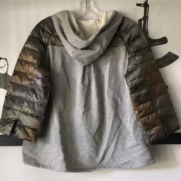 MyAnorak hooded mixed quilted jacket S New - Picture 6 of 16